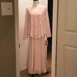 R&M Richards 2 piece Special Occassion Size 14 Long Dress